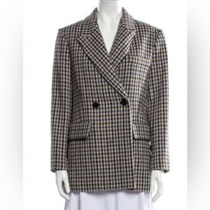 MAJE Houndstooth Print Blazer